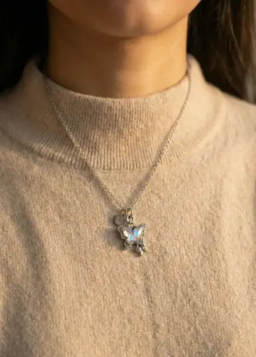 [NCKS-008] BFF Butterfly Pendant Necklace